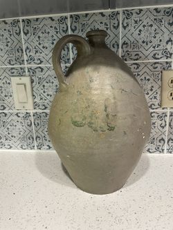 Clay Water jug Primitive Decor 