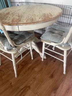 Kitchen table with two chairs