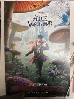Thick Poster Of Alice In Wonderland film 2010