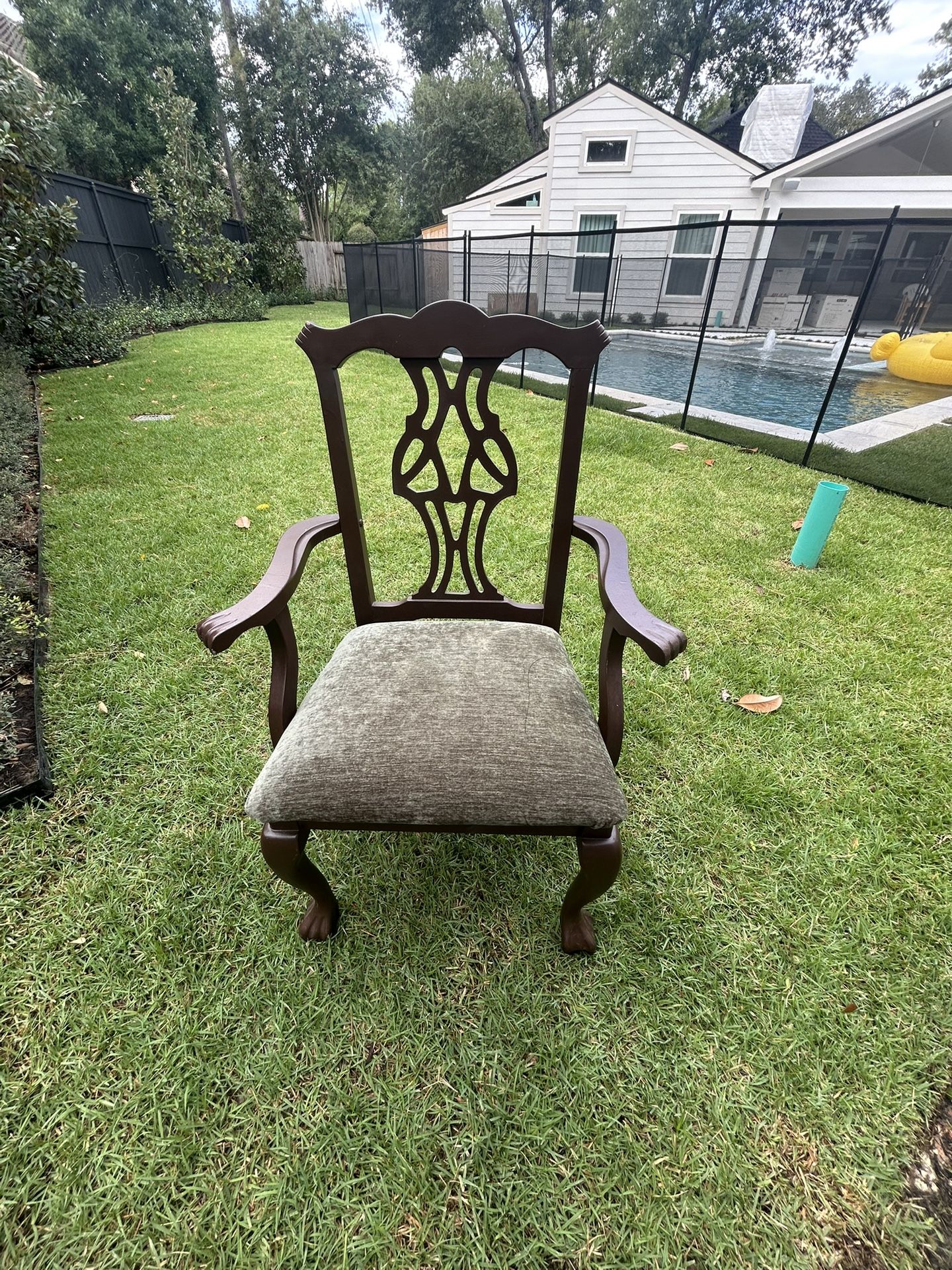 Brown And Green Accent Chair