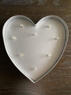 LIGHTED HEART (12” tall x 11”)
