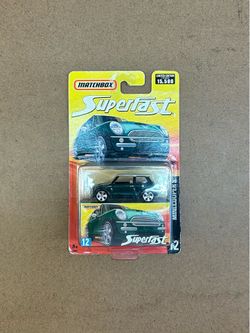 2005 Matchbox SUPERFAST #12 Mini Cooper S•GREEN 1:74 Scale DIECAST Toy REPLICA 👀 (please read description)