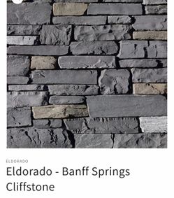 BRAND NEW Eldorado Cliffstone Banff Springs – 330 SQ FT + 50 LF Corners