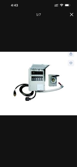 Brand new! Hurricane ready!! Reliance 306CRK transfer switch! 60AMP