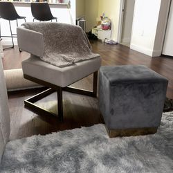 Modern Chair And Ottoman