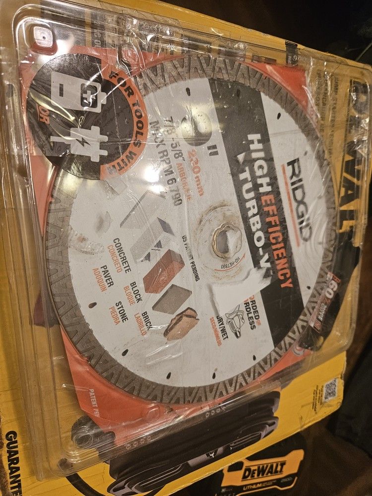 9 inches Ridgid diamon cutter