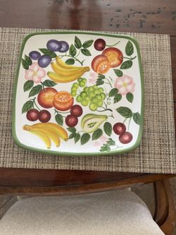 Tabletop Unlimited Hand painted Sorbet 11” Plates