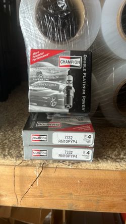 Champion Double Platinum Spark Plugs RN10PYP4 – 3 Boxes