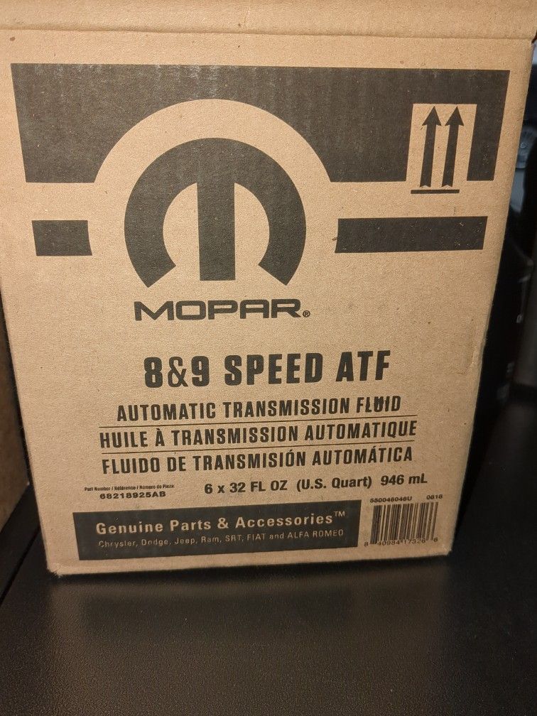 Charger, Challenger, Jeep, Ram1500,Durango 8speed Fluid Change