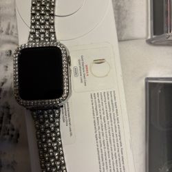 GREAT CONDITION APPLE WATCH SERIES 6 44mm GPS LTE STAINLESS STEEL W/ ACCESSORIES FOR SALE OR TRADE
