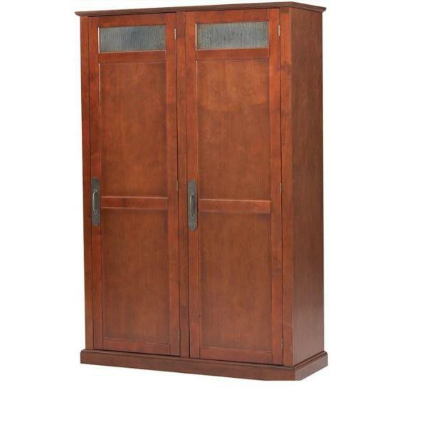 Payton Chestnut Brown Storage Locker with Double Doors (47.5 in. W x 72.25 in. H x 18 in. D)