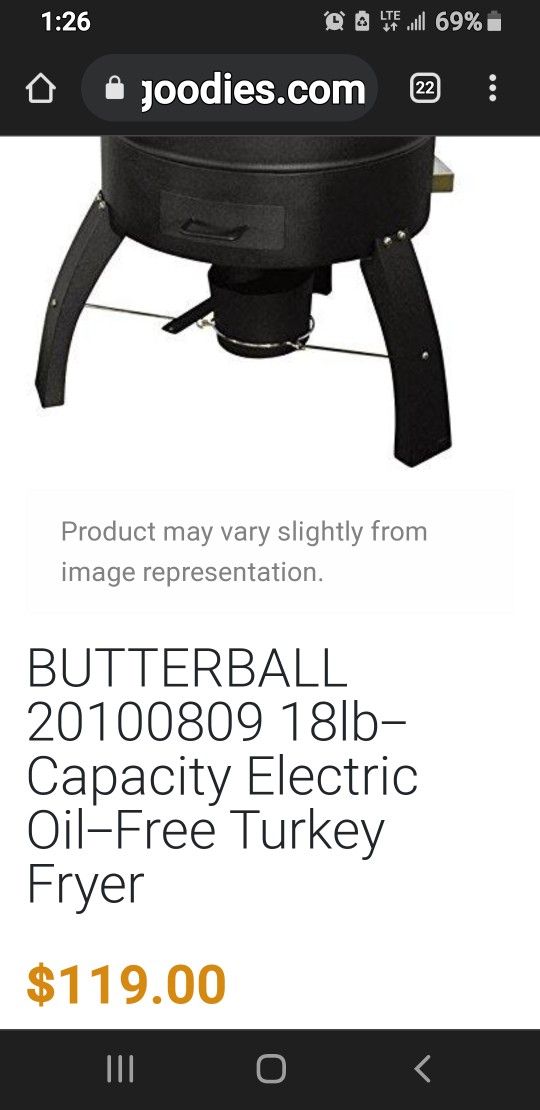 Butterball Oil Free Electric Turkey Roaster Thermo Control Roasting Basket Double Wall Construction Tempered Glass Wood Chip Box For Flavor