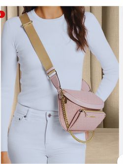 Pink MK sling crossbody and wallet