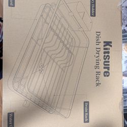 New Drying Rack, Can Opener, Magnetic Chip Clips, 12pc Grey Tumbler Set, 14pc Knife Block Set And 3pc Baking Tray Set