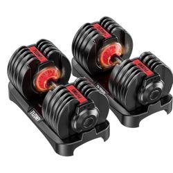 Adjustable Dumbbells Set of 2，Free Weights Dumbbells Set，Adjustable Dumbbell Set，52.5 lbs pair