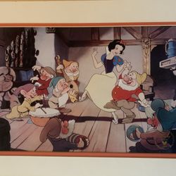 Walt Disney Snow White & Seven Dwarfs Exclusive Commemorative Lithograph 1994