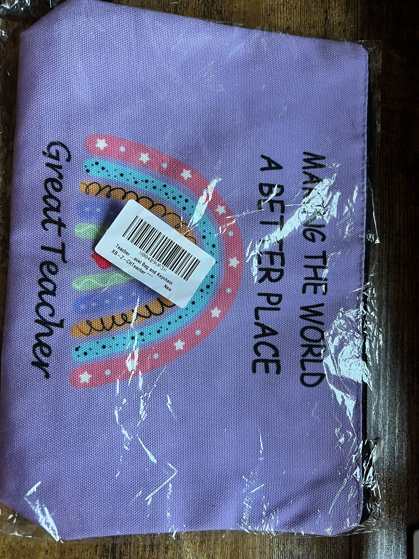 Teacher Gift Makeup Bag & Key Chain.