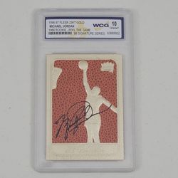 1996-97 Fleer 23KT Gold Michael Jordan 1986 Rookie Feel The Game  WCG 10 GEM-MT