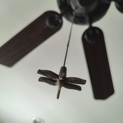 Dragonfly Ceiling Fan Pull Chain Light/Lamp Pull - Bronze Finish