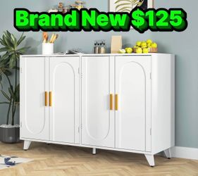 Buffet cabinet storage dining room living room entry way brand new