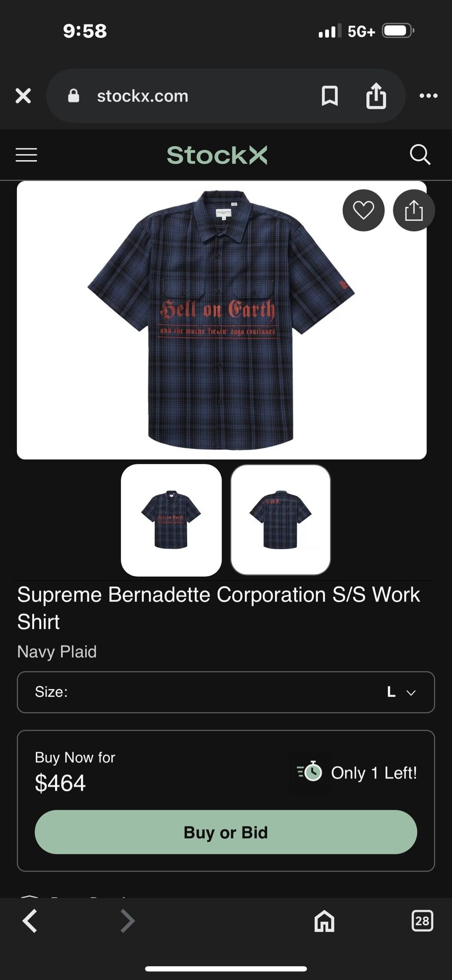 Supreme Shirt (L) Og real