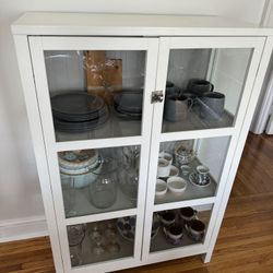 White Shelf Storage Cabinet