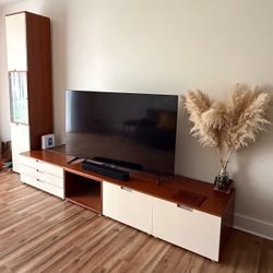 Modern TV Stand with Storage Cabinet Unit