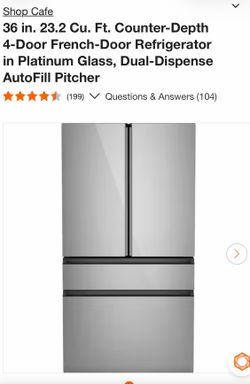 NEW Cafe 36 in. 23.2 Cu. Ft. Counter-Depth 4-Door French-Door Refrigerator