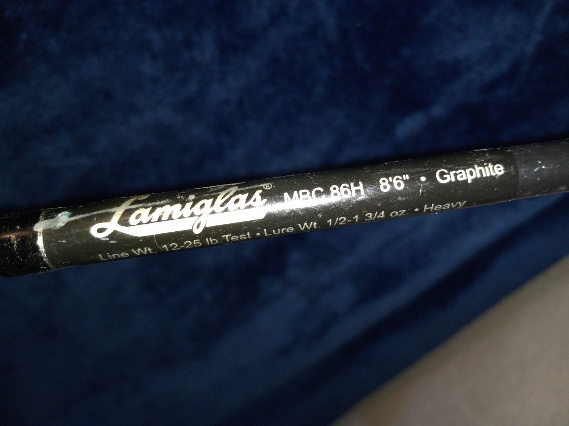 Lamiglass MBC 86H 8'6" Graphite Rod In Great Shape! Also An Assortment Of Reels If Wanted Other Nice Rods Too