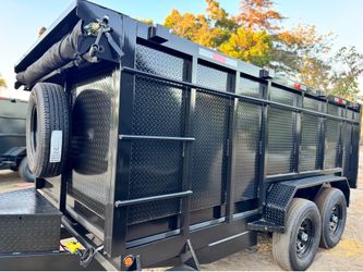 Brand New 14ft Long HEAVY DUTY SCISSOR LIFT Hydraulic Dump Trailer FULLY LOADED 💪🏻