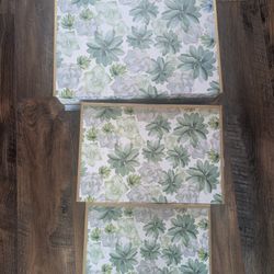 Set Of 3 Craftboxes-Succulent Themed 