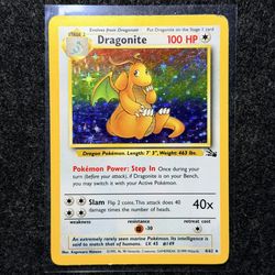 Pokemon - Dragonite #4 - Holo - Fossil