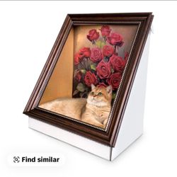 Cat picture frame scratcher
