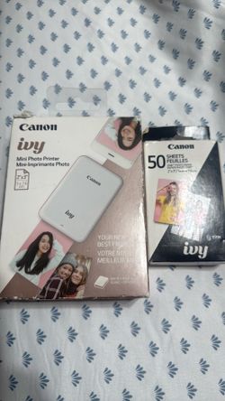 Canon ivy mini photo printer + 50 sheets