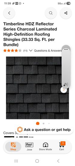 GAF Timberline HDZ Charcoal Roofing Shingles Bundle