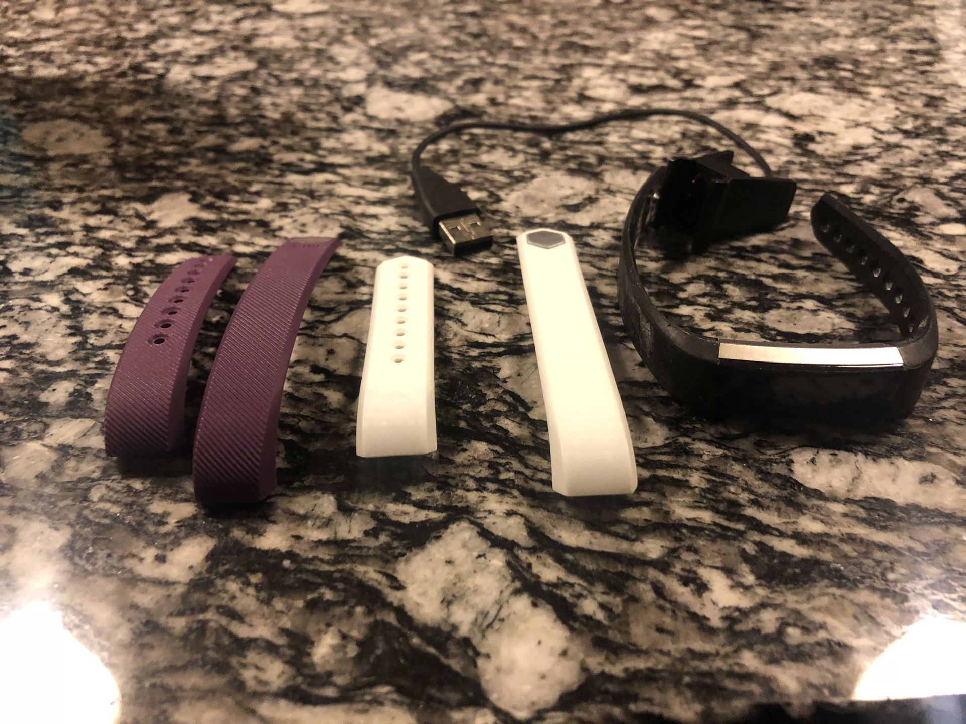 Fitbit Alta with replacement bands.