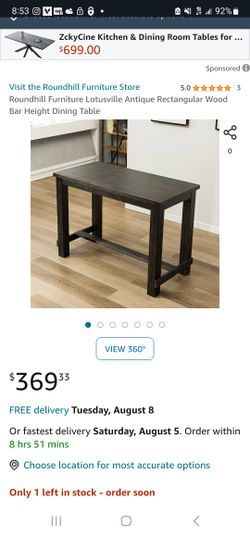 Roundhill Bar Table - Dining Table