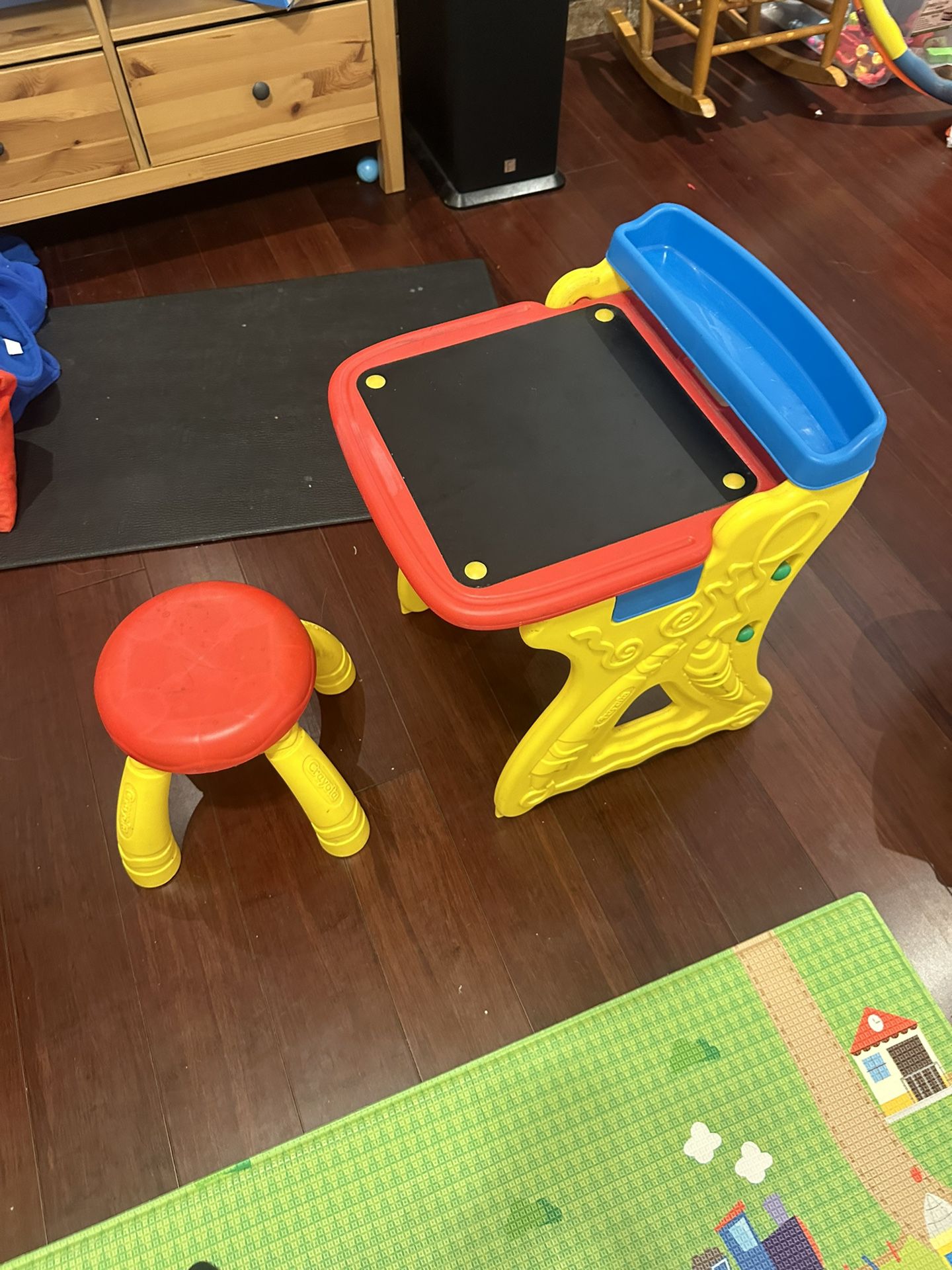 Crayola Play 'N Fold 2-in-1 Art Studio Easel Desk and Chair