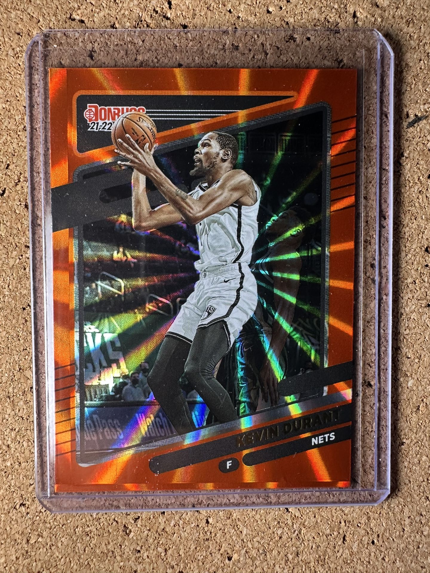 2021-22 Panini Donruss - Kevin Durant #8 Holo Orange Laser B282