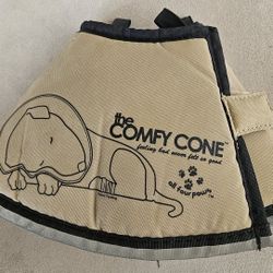 Pet Dog Recovery Collar w/ Closures for Custom Fit - THE COMFY CONE Small