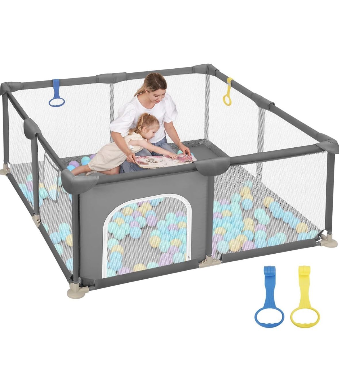 48"×48" Play Pens for Babies and Toddlers