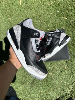 Jordan 3 black cement size 9