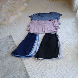 EBB @ FLO TEES and WILSON SHORTS