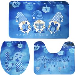 Hanukkah Bathroom Rug Set