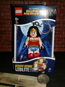 Wonder Woman Lego key chain flashlight