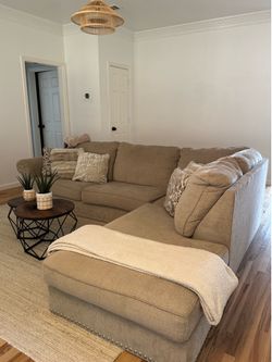 Ashley sectional sofa - beige