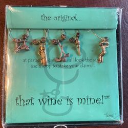 Golf Wine Charms