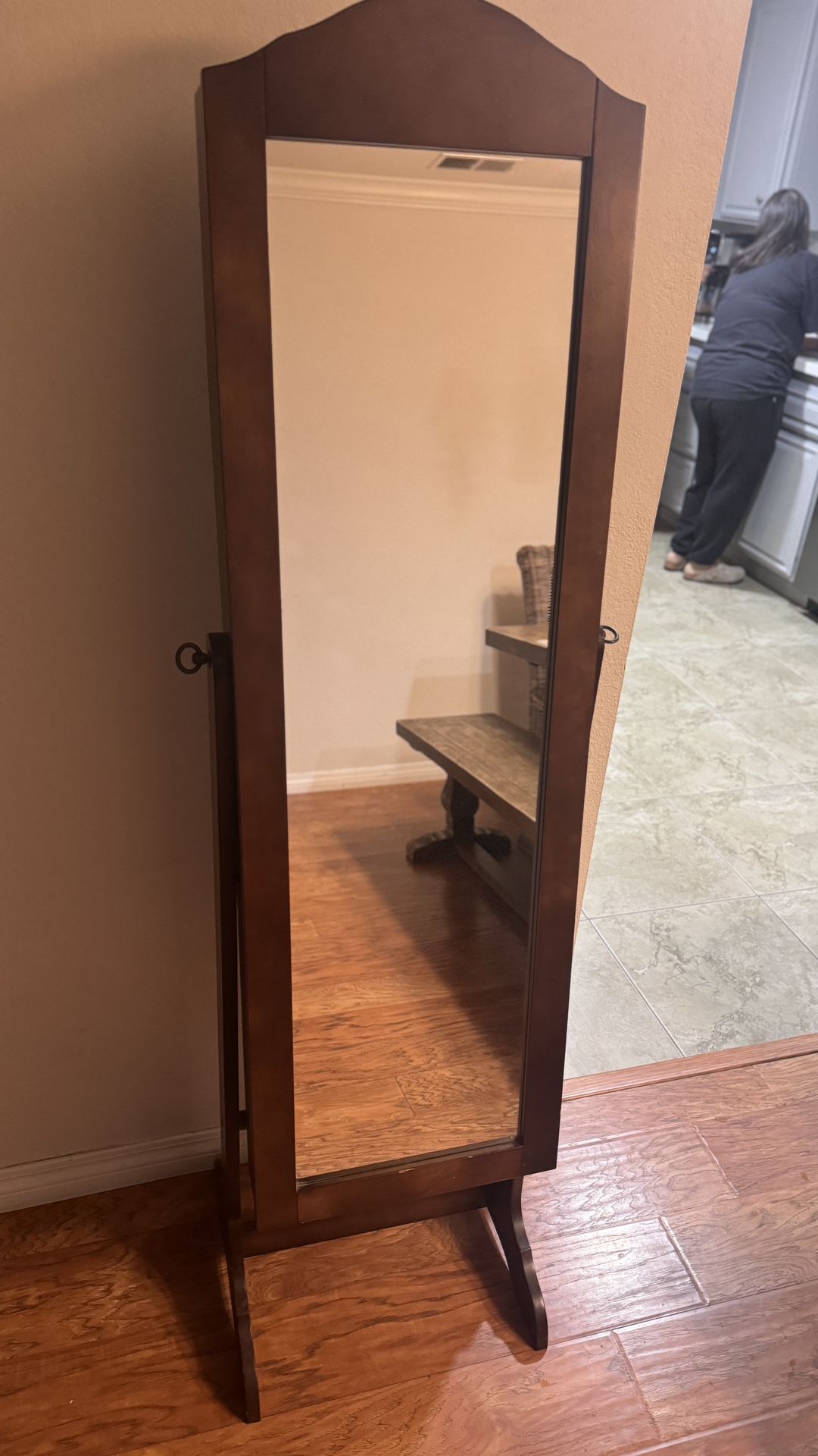 Full-Length Jewelry Armoire Mirror