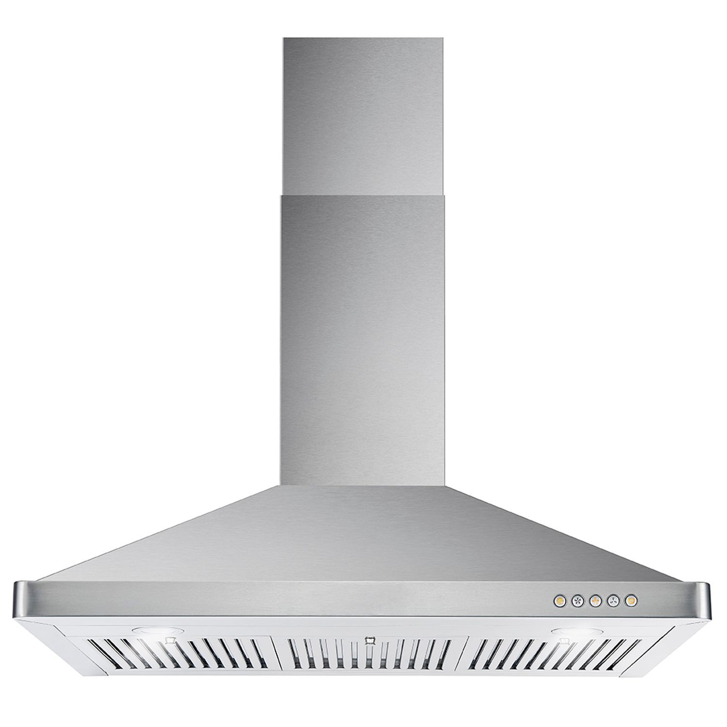 New Open Box 36" Stainless Steel Wall Mount Range Hood with Push Button Controls