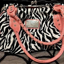 Y2K Pink Animal Print Handbag